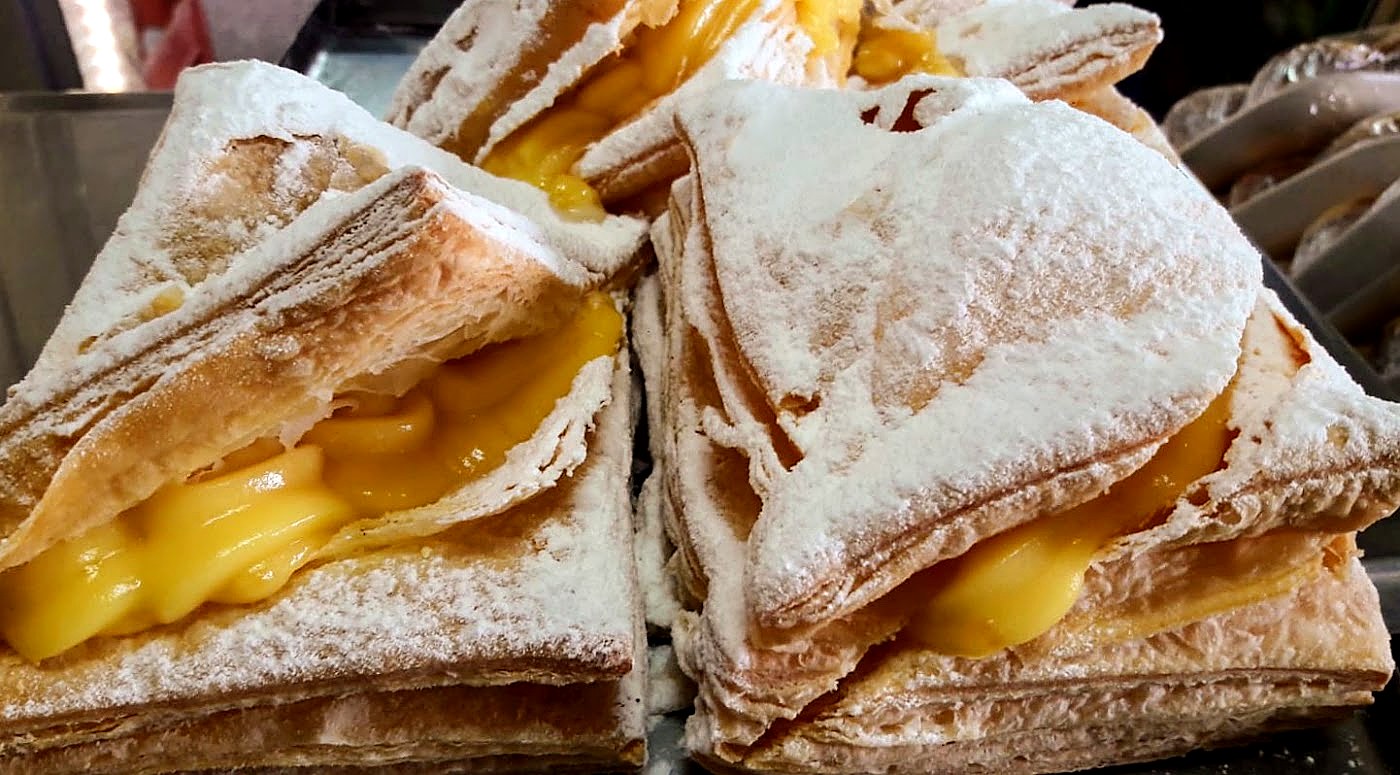 Milhojas de crema pastelera